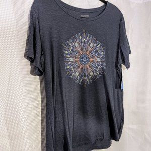 Columbia 1X graphic tee, heathered blue